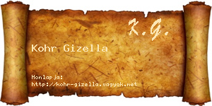 Kohr Gizella névjegykártya